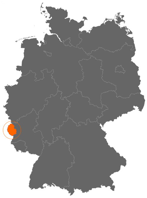 Eifelkreis Bitburg-Prüm auf der Deutschlandkarte