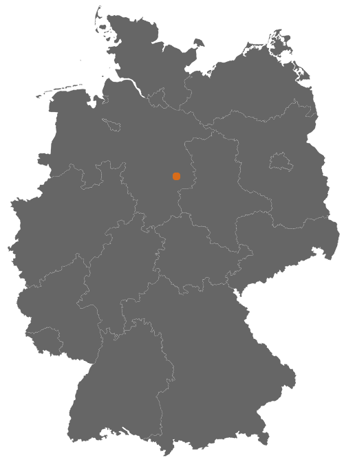 Braunschweig auf der Deutschlandkarte