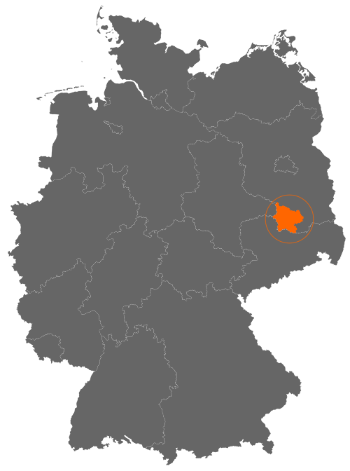 Landkreis Elbe-Elster auf der Deutschlandkarte