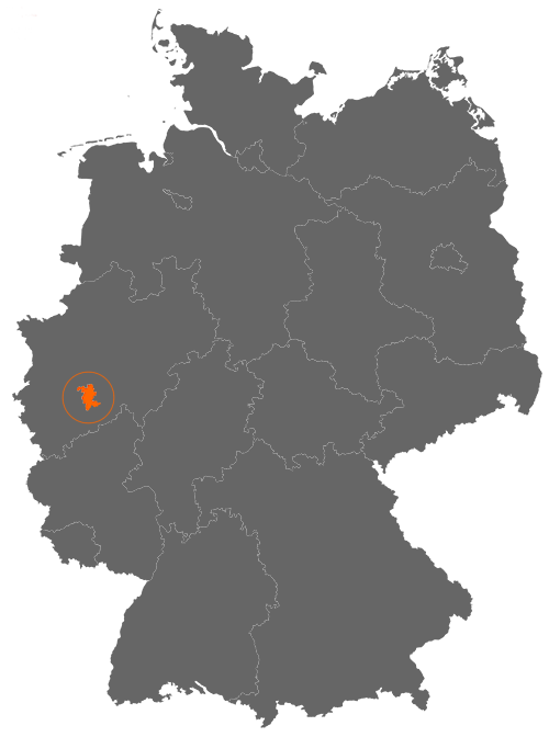 Rheinisch-Bergischer Kreis auf der Deutschlandkarte