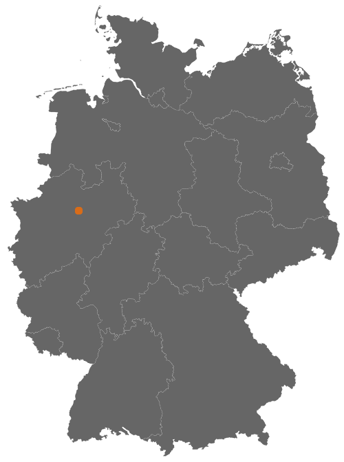 Hamm auf der Deutschlandkarte
