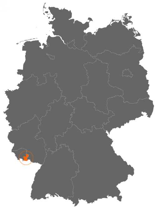 Sankt Ingbert auf der Deutschlandkarte