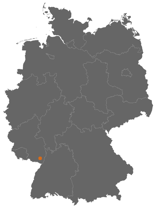 Landau in der Pfalz auf der Deutschlandkarte
