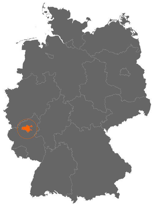 Landkreis Mayen-Koblenz auf der Deutschlandkarte