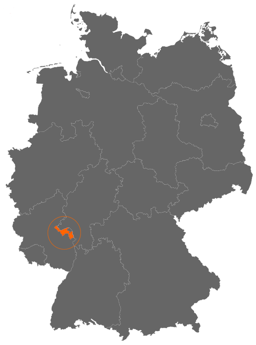 Landkreis Mainz-Bingen auf der Deutschlandkarte