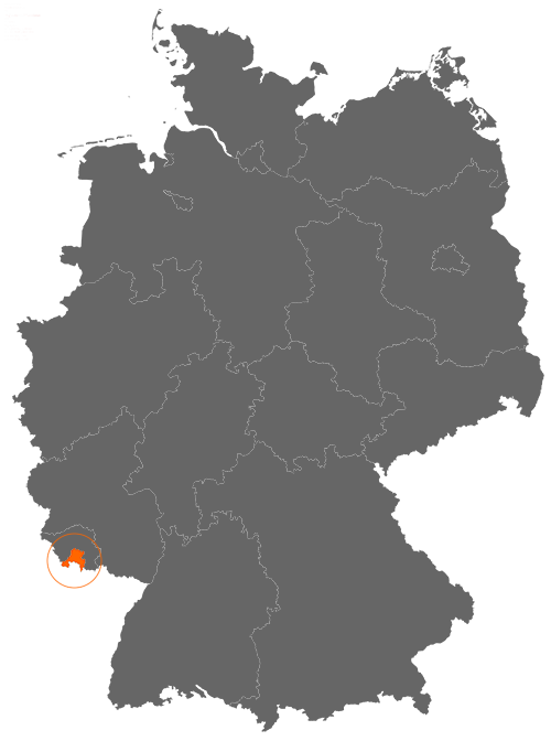 Regionalverband Saarbrücken auf der Deutschlandkarte