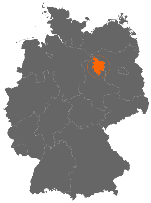 Landkreis Stendal auf der Deutschlandkarte