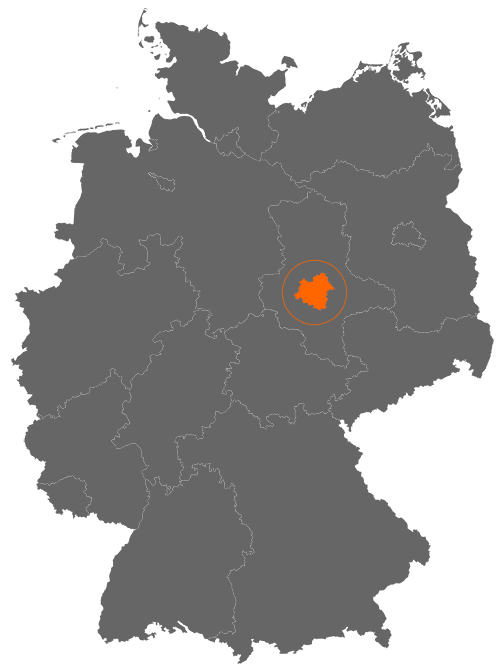 Salzlandkreis auf der Deutschlandkarte