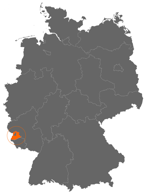 Landkreis Trier-Saarburg auf der Deutschlandkarte
