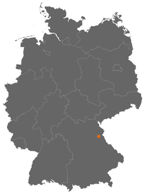 Weiden auf der Deutschlandkarte