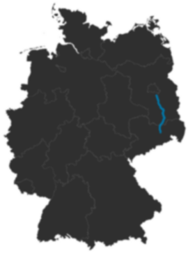 A13 auf der Deutschlandkarte