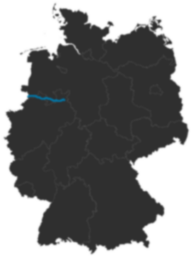 A30 auf der Deutschlandkarte