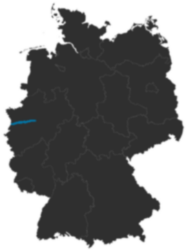 A40 auf der Deutschlandkarte