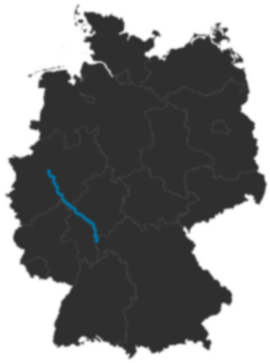 A45 auf der Deutschlandkarte