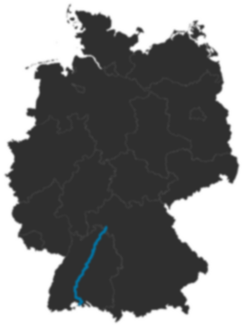 A81 auf der Deutschlandkarte