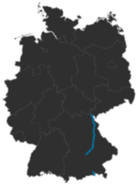 A93 auf der Deutschlandkarte