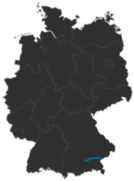 A94 auf der Deutschlandkarte