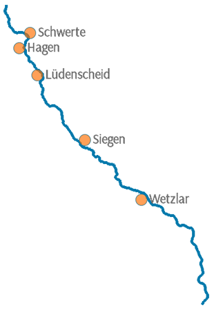 Verlauf der A45