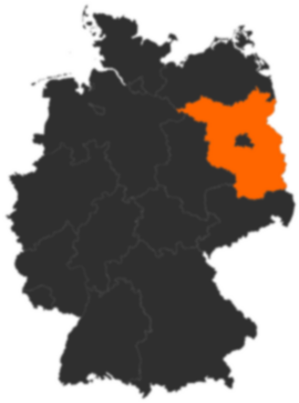 Karte: Brandenburg auf der Deutschlandkarte