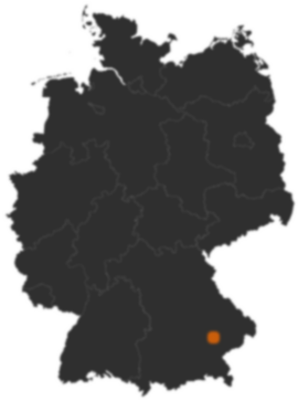 Deutschlandkarte: Wo ist Aham