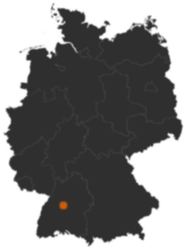 Deutschlandkarte: Wo ist Aidlingen