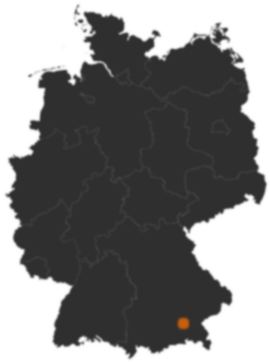 Deutschlandkarte: Wo ist Albaching