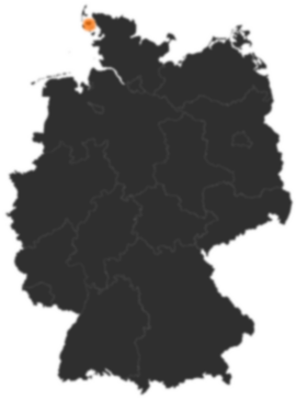 Deutschlandkarte: Wo ist Alkersum