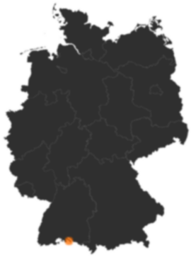 Deutschlandkarte: Wo ist Allensbach