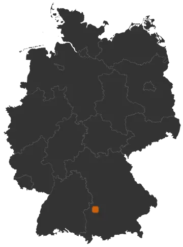 Altenmünster auf der Kreiskarte