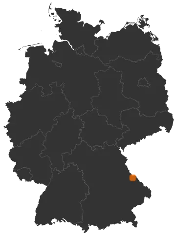 Deutschlandkarte: Wo ist Arnschwang