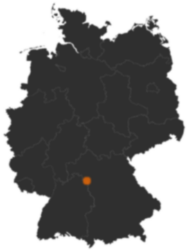 Deutschlandkarte: Wo ist Aub