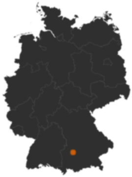 Deutschlandkarte: Wo ist Augsburg