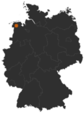 Deutschlandkarte: Wo ist Aurich