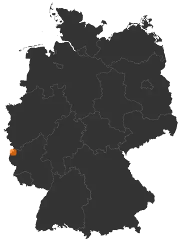 Auw bei Prüm auf der Kreiskarte