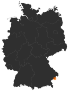 Deutschlandkarte: Wo ist Bad Füssing