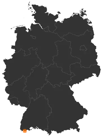 Deutschlandkarte: Wo ist Bad Säckingen