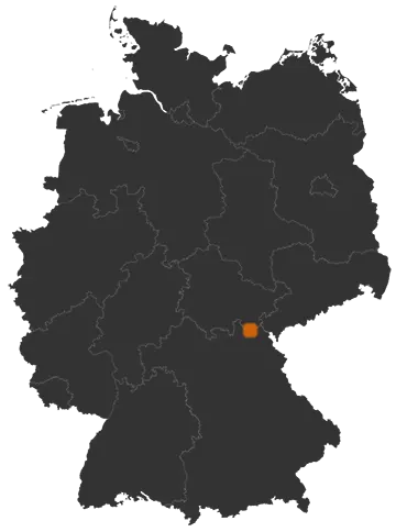 Bad Steben auf der Kreiskarte