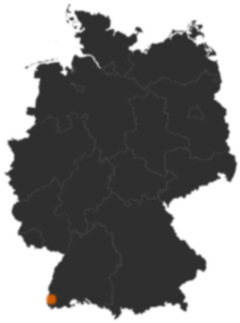 Deutschlandkarte: Wo ist Badenweiler