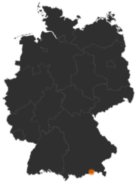 Deutschlandkarte: Wo ist Bayrischzell