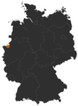 Deutschlandkarte: Wo ist Bocholt