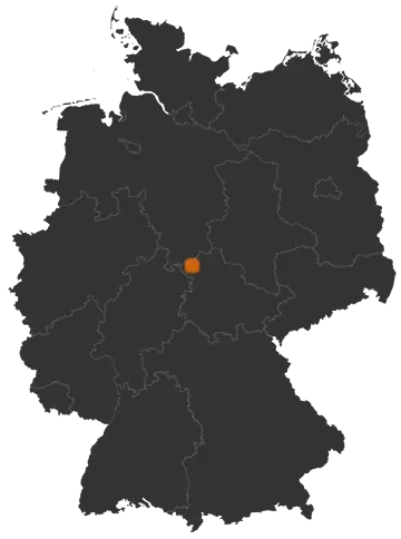 Bodenrode-Westhausen auf der Kreiskarte