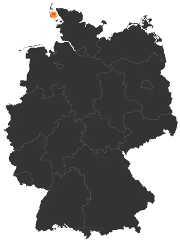 Deutschlandkarte: Wo ist Borgsum