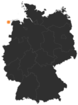 Deutschlandkarte: Wo ist Borkum