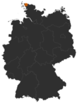 Deutschlandkarte: Wo ist Bosbüll