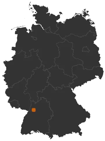 Deutschlandkarte: Wo ist Bretten