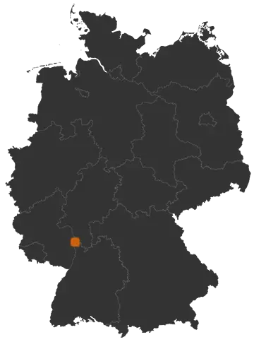 Deutschlandkarte: Wo ist Bürstadt