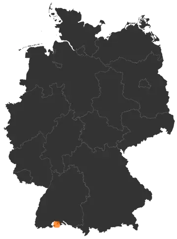 Deutschlandkarte: Wo ist Büsingen am Hochrhein