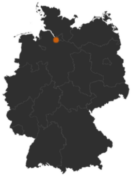 Deutschlandkarte: Wo ist Buxtehude
