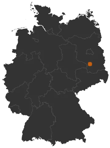 Dahme/Mark auf der Kreiskarte