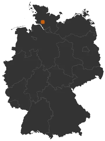 Deutschlandkarte: Wo ist Drage